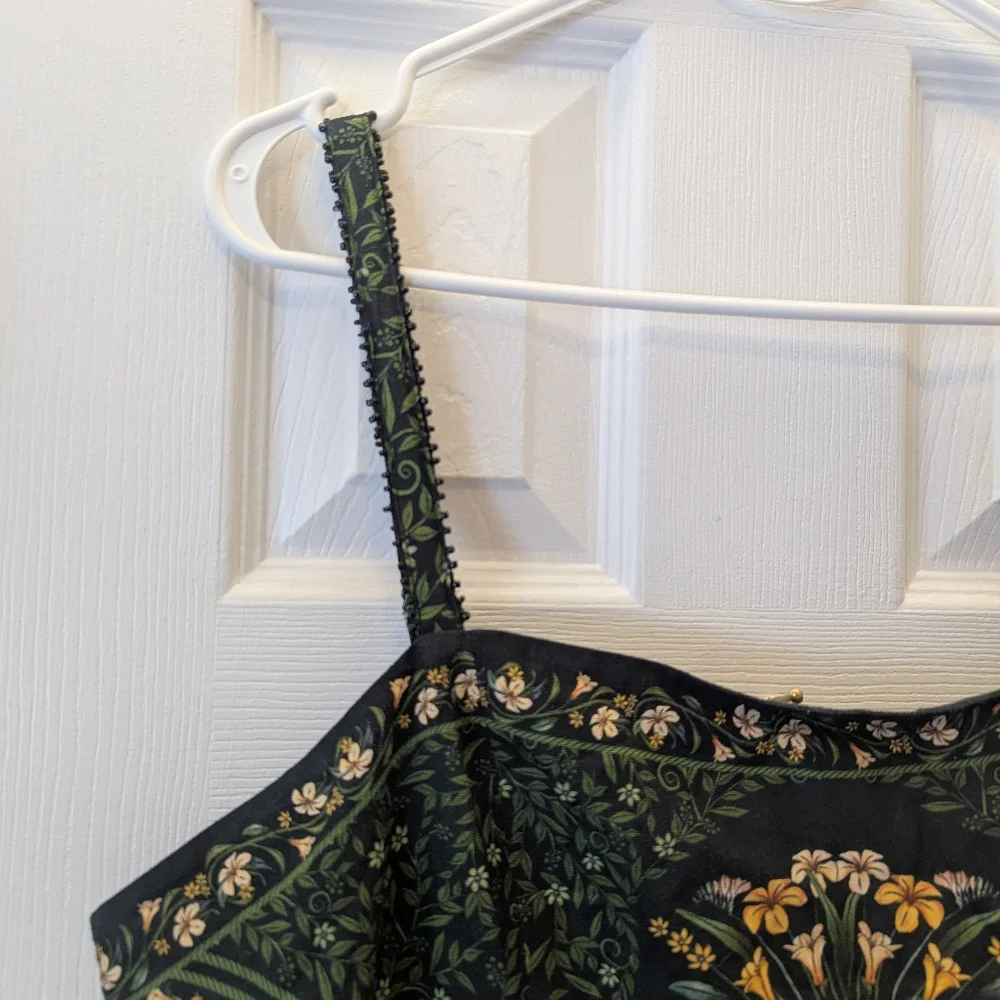 NWT Farm Rio Black Floral Dress, Size XL - Picture 7 of 11